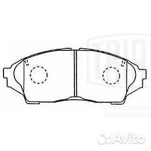 Колодки тормозные передние trialli, PF4341