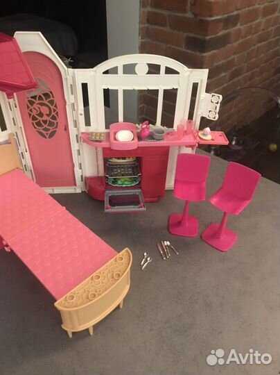 Домик кукольный раскладной Барби