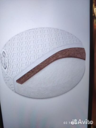 Матрас детский новый 75х75 см