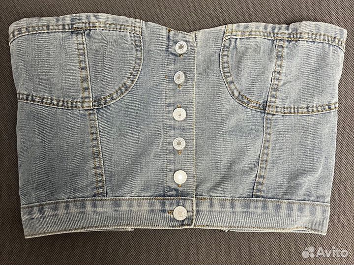 Топ джинсовый