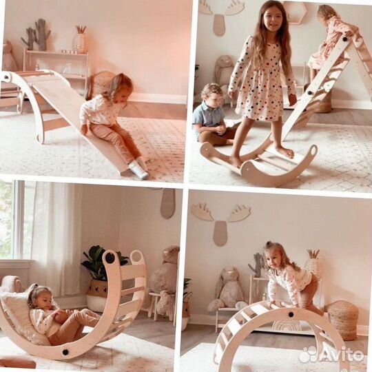 Радуга качалка монтессори