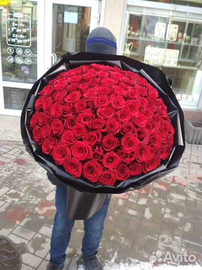 101 роза 60 см