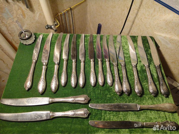 Ложки Вилки Посеребренные Мельхиор СССР