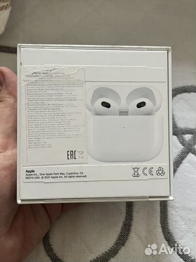 Беспроводные наушники apple airpods 3