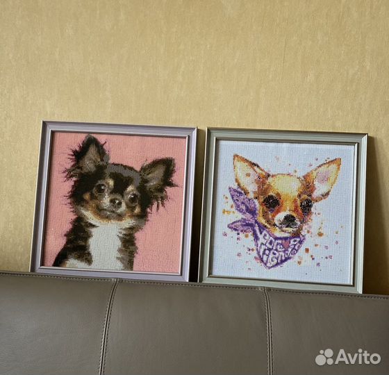 Картины разных собачек алмазная мозаика