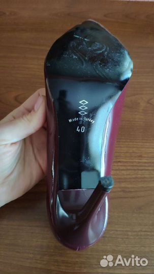 Туфли вечерние лаковая кожа