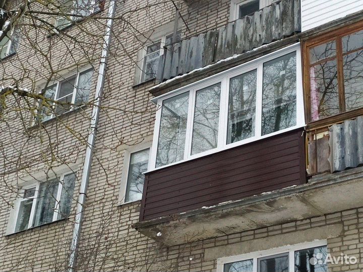 Остекление балкона под ключ