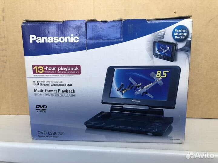 Портативный DVD-проигрыватель Panasonic DVD LS86