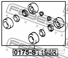 Ремкомплект рабочего тормозного цилиндра ST215/CT216