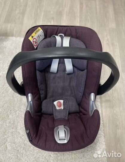 Автокресло с рождения. Люлька Cybex aton q plus