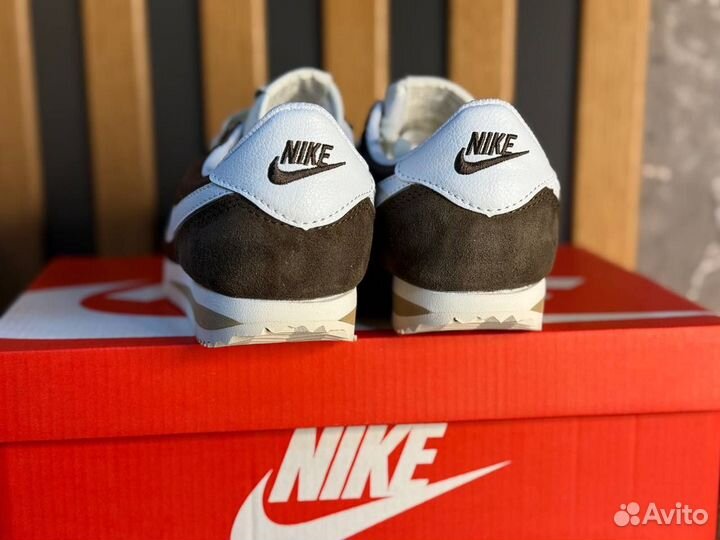 Кроссовки nike cortez brown оригинал