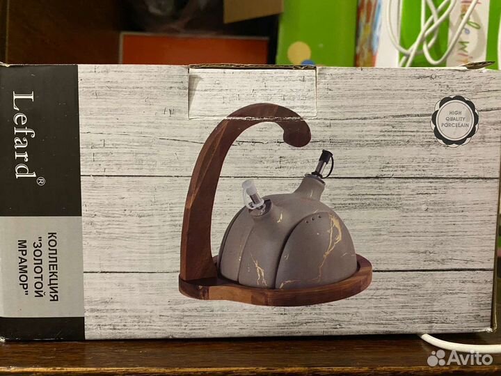 Набор для специй Lefard золотой мрамор