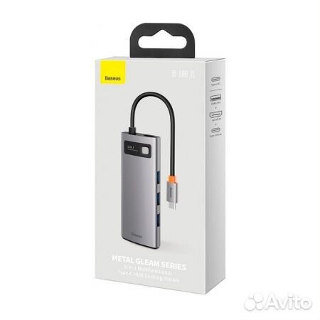 USB хаб Baseus Type-C hdmi 4K 60Гц/USB3.0/PD100W