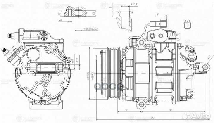 Компрессор кондиц. для а/м Ford Explorer 11- 3