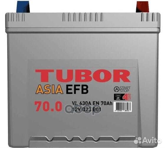 Аккумулятор tubor asia EFB 6ст-70 А/ч (D23) B01