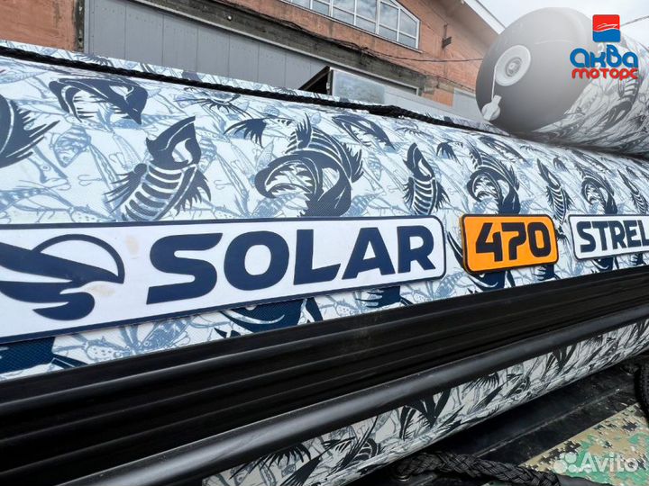 Лодка пвх Solar 470 Strela Jet Tunnel, цвет Рыбка