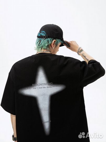 Футболка оверсайз с принтом