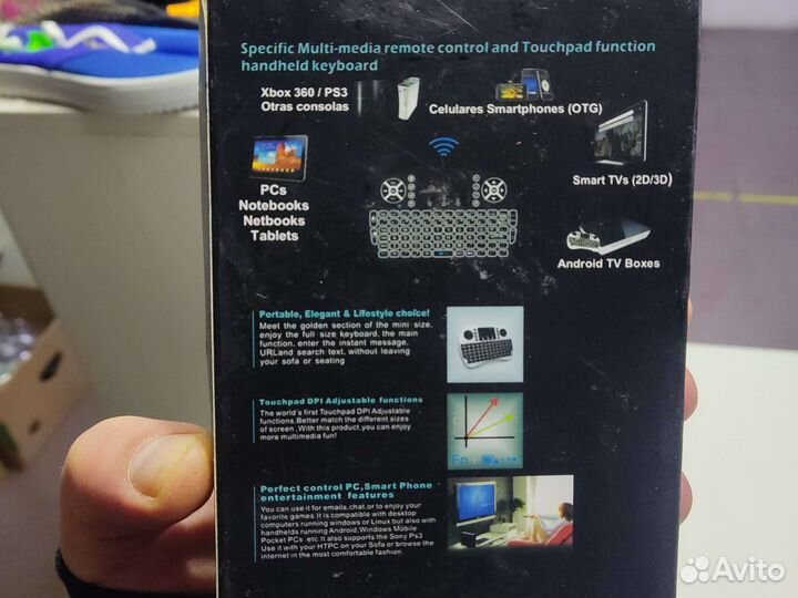 Клавиатура беспроводная мини пк,Android,Xbox360,PS