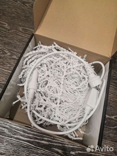 Гирлянда уличная бахрома 25м