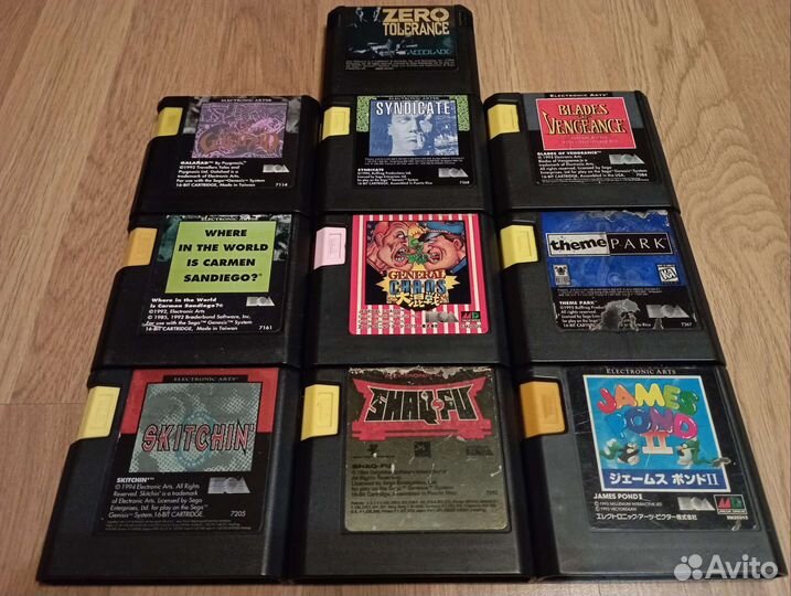 Катриджи sega лицензия