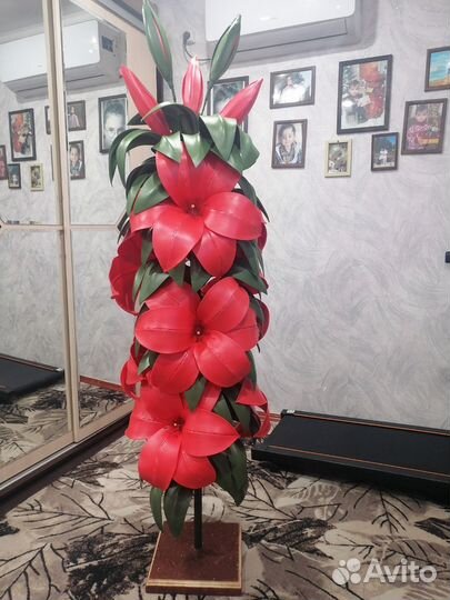 Изготавливаю ростовые цветы, торшеры, ночники