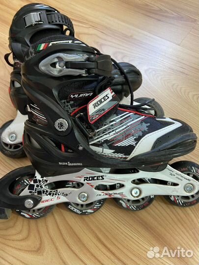 Роликовые коньки roces yuma (с защитой)