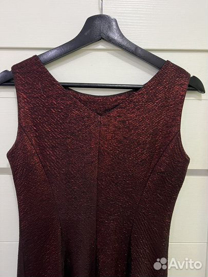 Платье вечернее женское черное красное