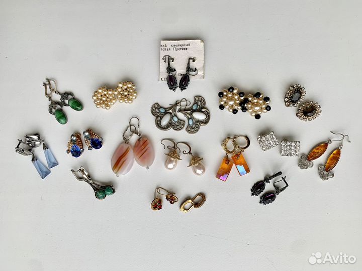 Серьги,клипсы прошлых лет