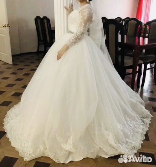 Свадебное платье 42 44 пышное