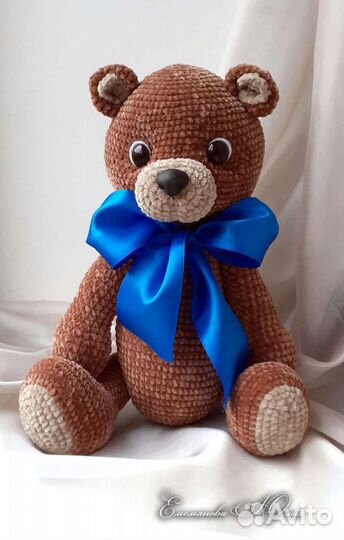 Игрушка плюшевый мишка Тедди, ручная работа