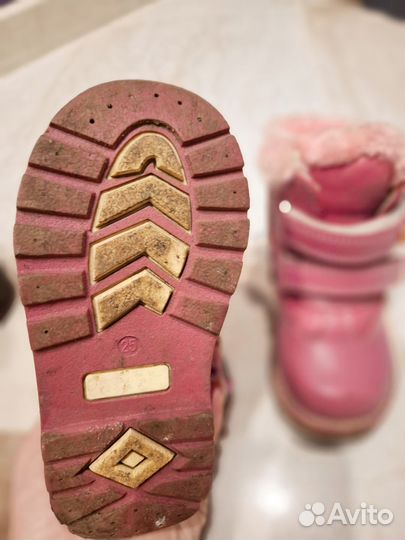 Ботинки зимние для девочки 25 размер