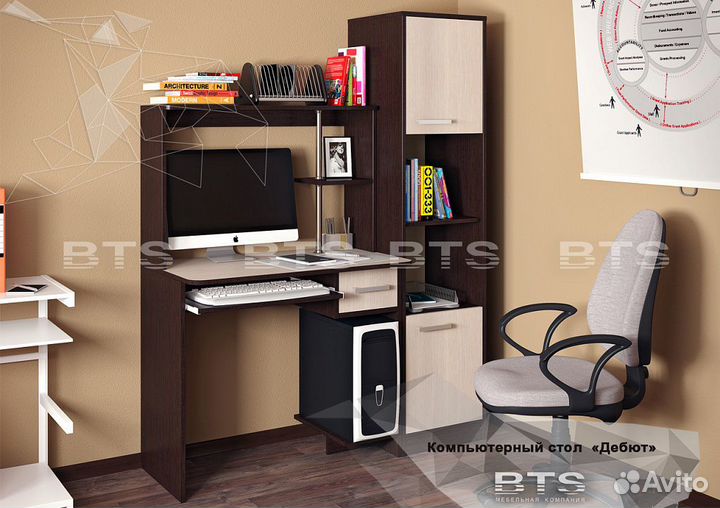 Стол компьютерный Дебют