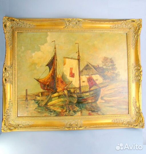 Картина маслом Корабли