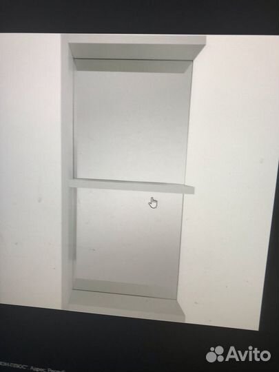 Приставка-полка зеркальн. в маленькую ванную 60х15