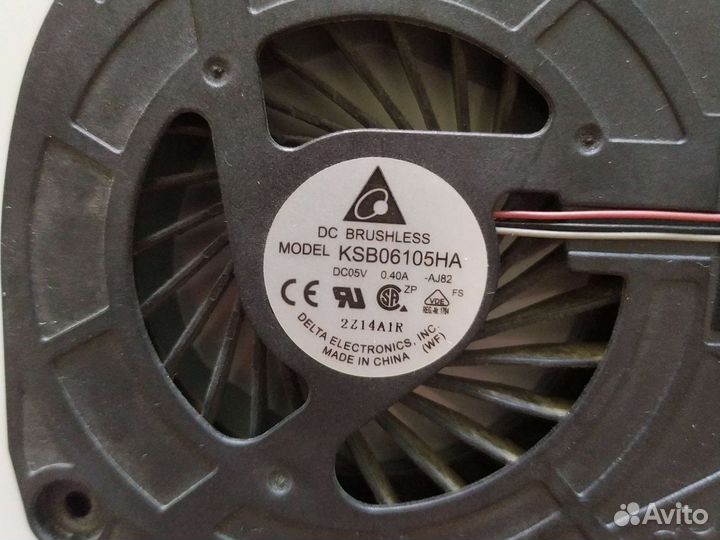 Кулер с радиатором, задняя крышка ноутбук