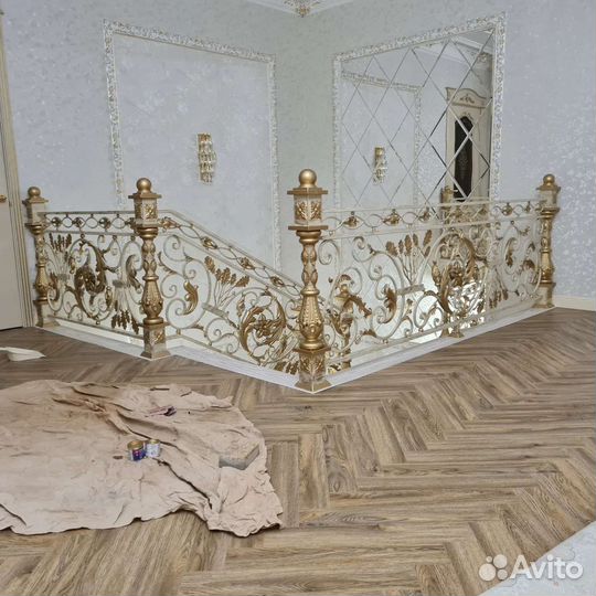 Кованые перила для лестницы