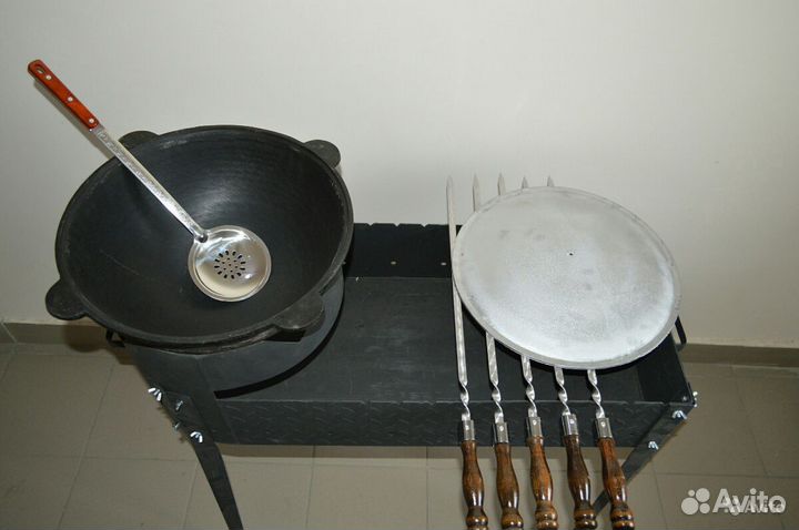 Мангал+Печь для Казана+Казан 12