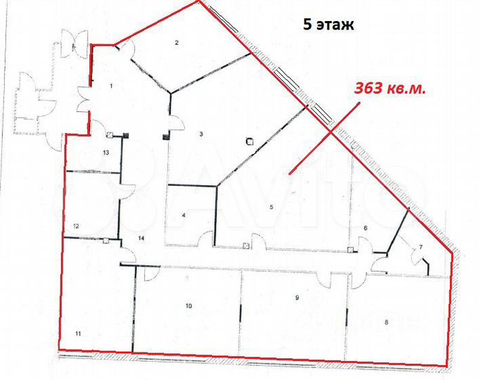 Аренда Офиса 363 м² в БЦ 