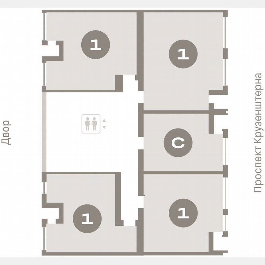 1-к. квартира, 47,3 м², 6/16 эт.