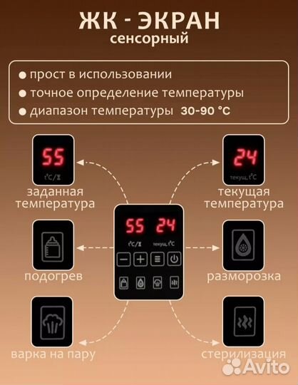 Стерилизатор и подогреватель для детских бутылочек