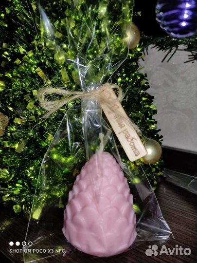 Свеча соевая ручная работа