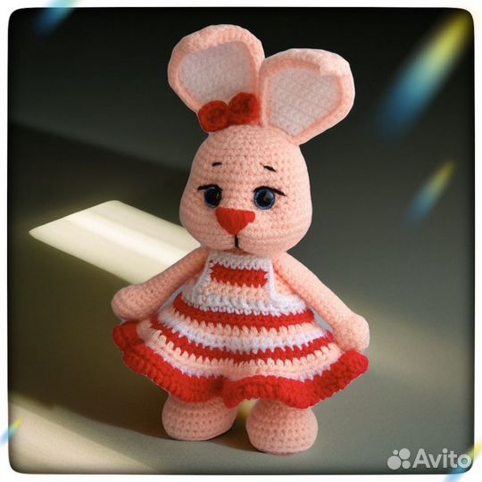 Зайка вязаная(крючком)