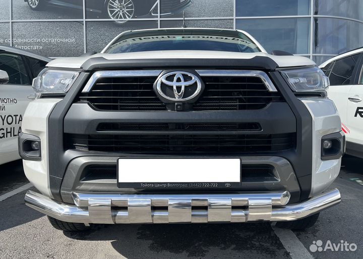 Защита передняя Toyota Hilux Black Onyx перемычки