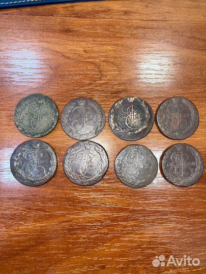 5 копеек Екатерины в асс.(пятак Екатерины)