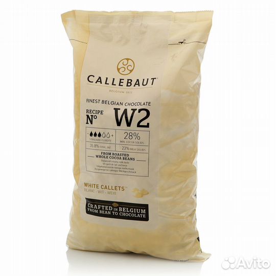 Бельгийский Шоколад белый Callebaut 28 10 кг