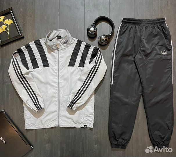 Спортивный костюм Adidas в стиле 90-х (плащевка)