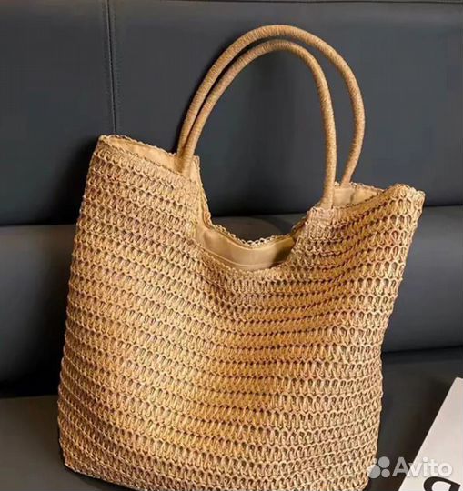 Cумка плетёная пляжная летняя