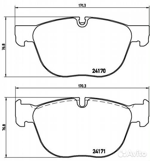 Колодки тормозные дисковые перед