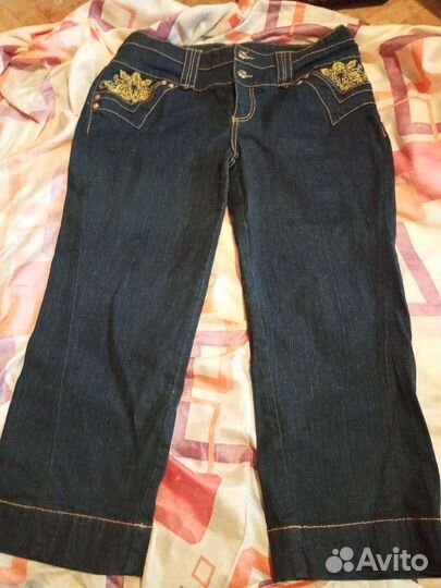 Джинсовые бриджи детские