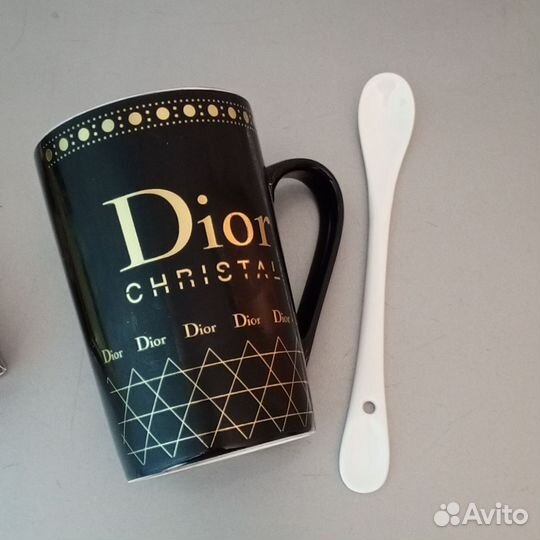 Кружка с ложкой Dior